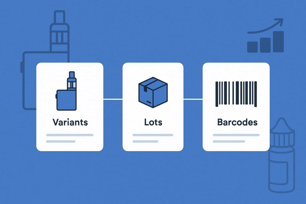 Building the Data Model for Vape Inventory: Variants, Lots, and Barcodes