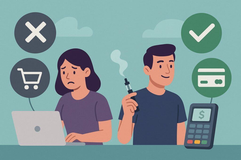 Mainstream Platforms vs. Vape-Friendly Payment Gateways