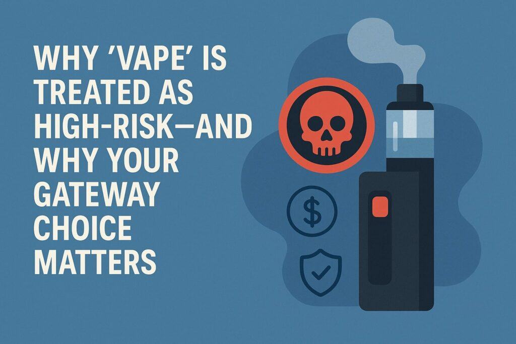 Why “Vape” Is Treated as High-Risk—and Why Your Gateway Choice Matters