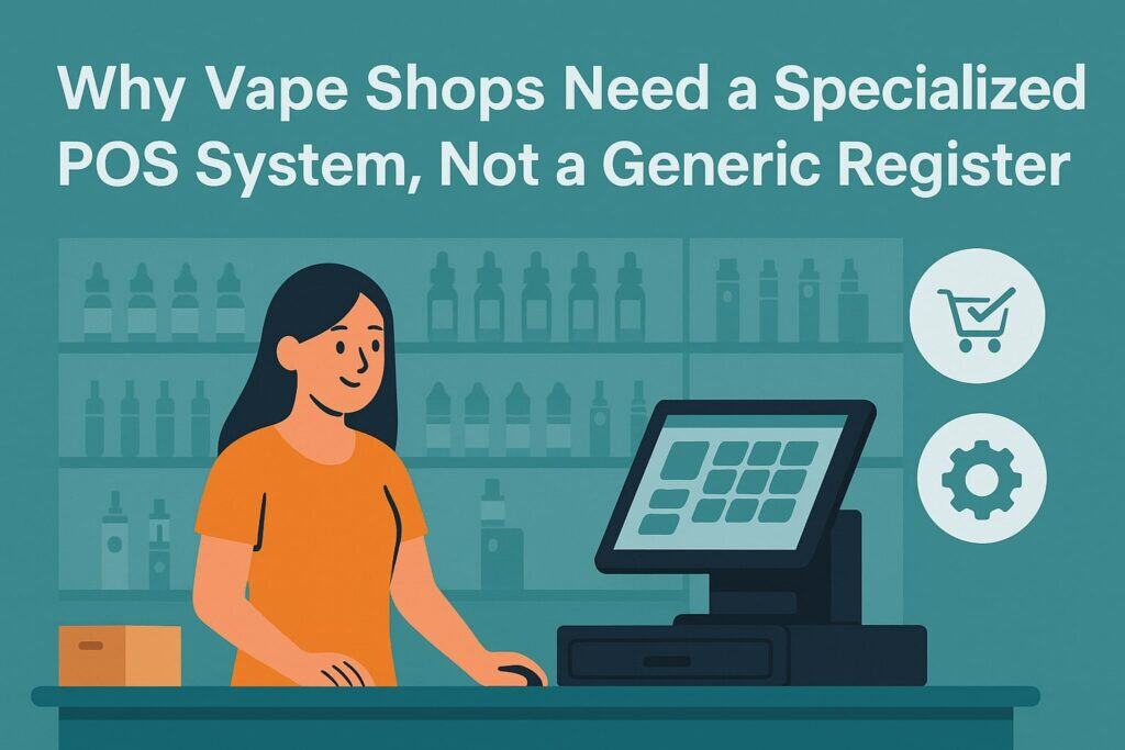 Why Vape Shops Need a Specialized POS System, Not a Generic Register