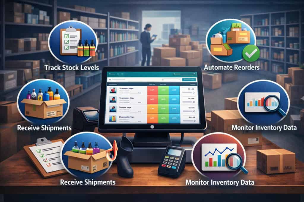 How Vape Distributors Use POS to Manage Inventory