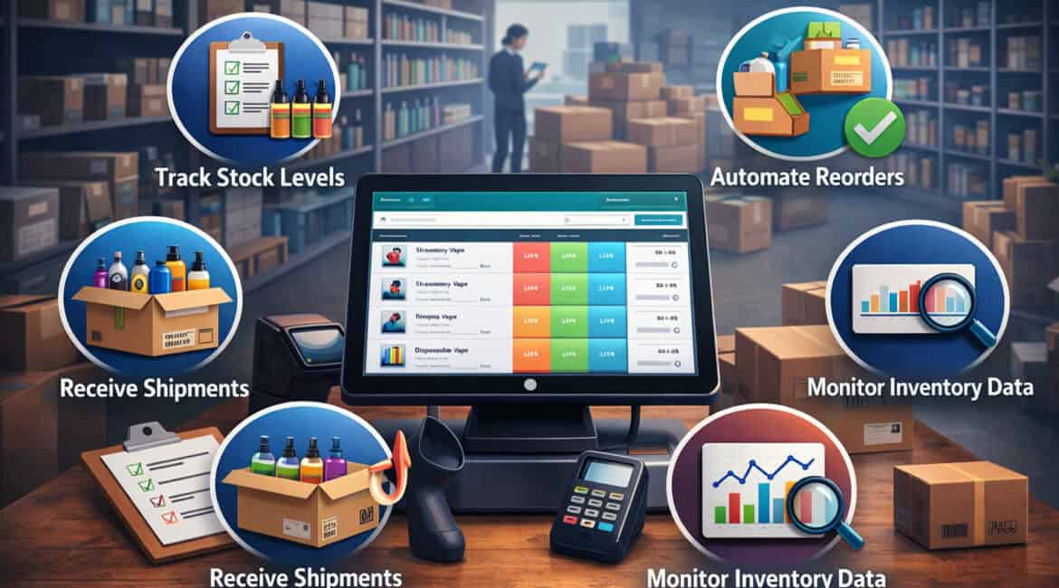How Vape Distributors Use POS to Manage Inventory