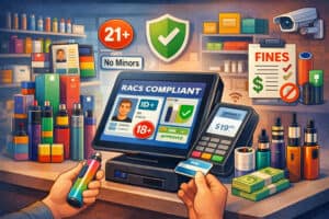 RACS-compliant POS systems for vape shops ensure age verification, compliance tracking, and secure transactions to avoid fines and meet regulatory requirements.