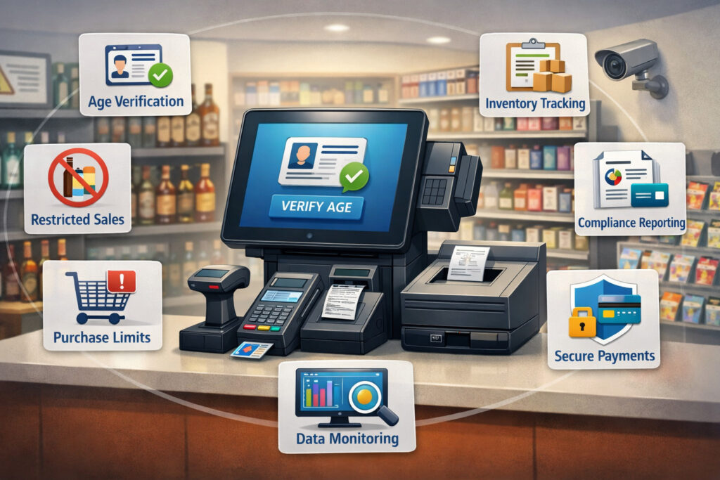 RACS-compliant POS systems ensure age verification, sales limits, inventory tracking, and compliance reporting for secure, regulation-ready retail transactions